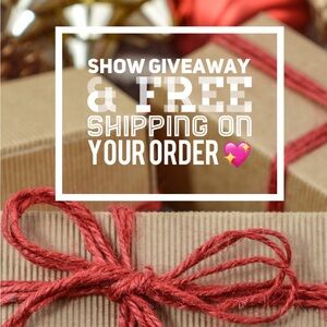 Show giveaway & free shipping for your order 🎁